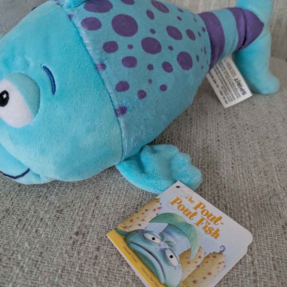 Set Of 3 Plush Pout Pout Fish Shark Whale Kohls Cares NwT - Picture 3 of 4